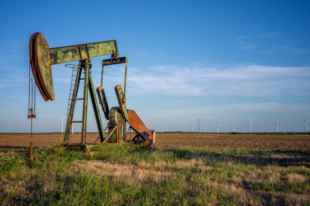 NOLAN, TEXAS - JUNE 28: An oil pump jack is shown in a field on June 28, 2024 in Nolan, Texas. Crude oil prices gained 1% after continued fears of global crude supply disruptions mount as the tension between Israel and Lebanon overshadow soft U.S. gasoline demand. Brandon Bell/Getty Images/AFP (Photo by Brandon Bell / GETTY IMAGES NORTH AMERICA / Getty Images via AFP)